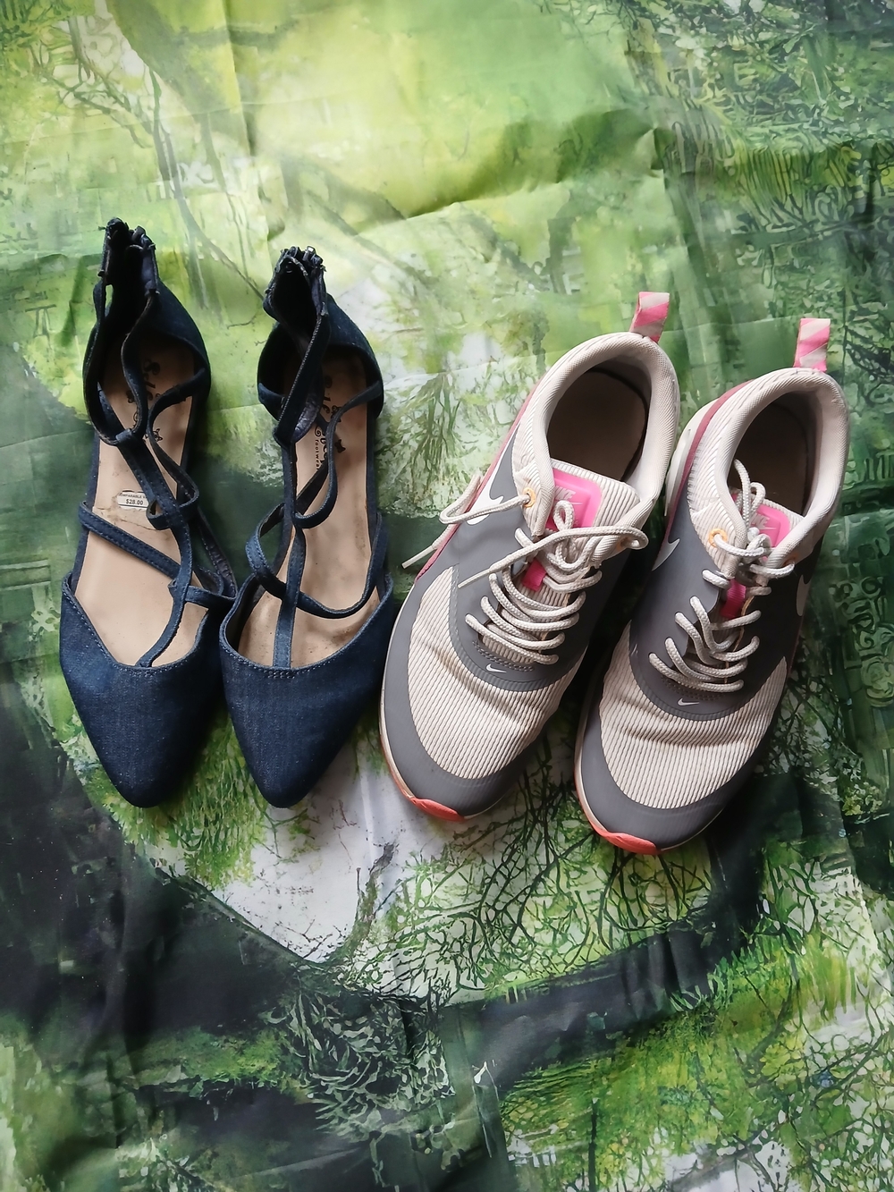 Shoe Bundle...Women’s Gray & Pink Athletic Sneakers — Neutral Casual Style
